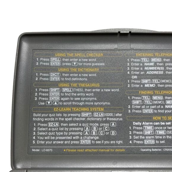 Seiko Instruments SII American Heritage Dictionary & Thesaurus Organizer - Picture 6 of 8